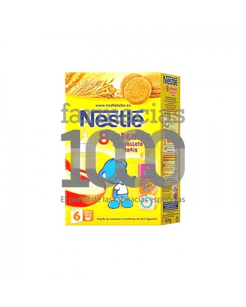 Nestlé papilla 8 cereales y galleta maría 600g