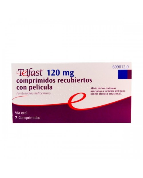 TELFAST 120 mg COMPRIMIDOS RECUBIERTOS CON PELICULA