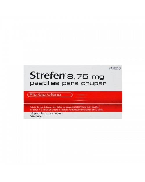 STREFEN 8,75 mg PASTILLAS PARA CHUPAR SABOR MIEL Y LIMON