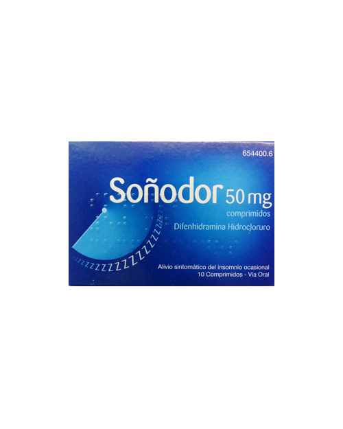 SOÑODOR DIFENHIDRAMINA 50 mg COMPRIMIDOS