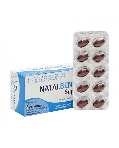 Complemento Alimenticio Natalben Supra 30 cápsulas - La Farmacia de Alba